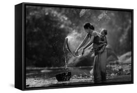 Laundry-Asit-Framed Stretched Canvas