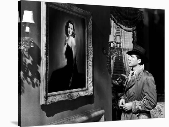 LAURA, 1944 directed by OTTO PREMINGER Dana Andrews (b/w photo)-null-Stretched Canvas