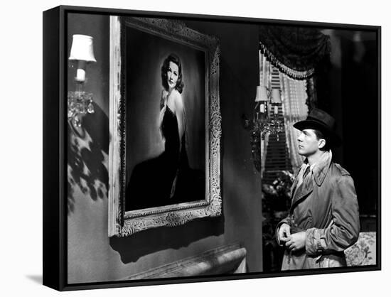 LAURA, 1944 directed by OTTO PREMINGER Dana Andrews (b/w photo)-null-Framed Stretched Canvas