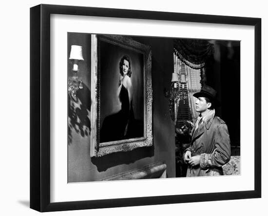 LAURA, 1944 directed by OTTO PREMINGER Dana Andrews (b/w photo)-null-Framed Photo