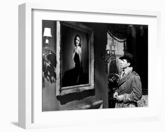 LAURA, 1944 directed by OTTO PREMINGER Dana Andrews (b/w photo)-null-Framed Photo