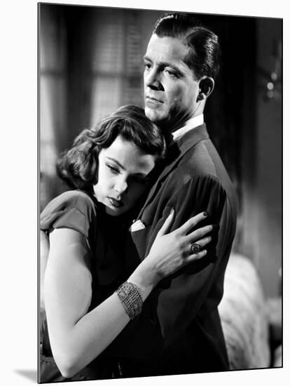 LAURA, 1944 directed by OTTO PREMINGER Gene Tierney and Dana Andrews (b/w photo)-null-Mounted Photo