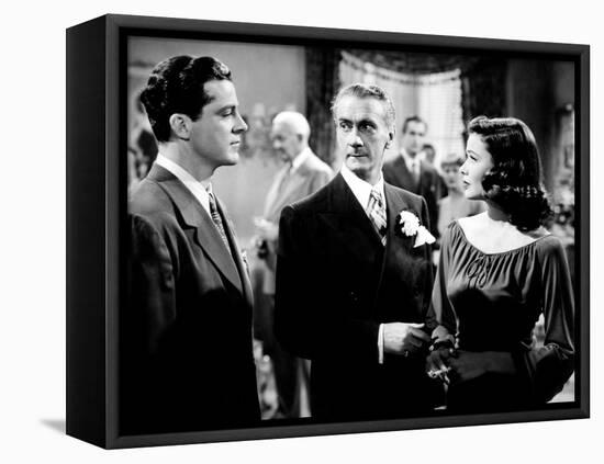 Laura, Dana Andrews, Clifton Webb, Gene Tierney, 1944-null-Framed Stretched Canvas