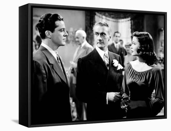 Laura, Dana Andrews, Clifton Webb, Gene Tierney, 1944-null-Framed Stretched Canvas