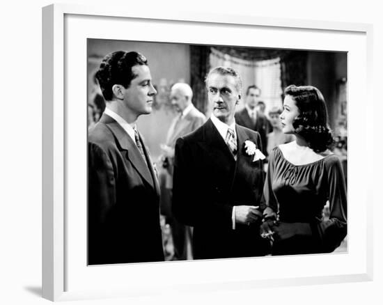 Laura, Dana Andrews, Clifton Webb, Gene Tierney, 1944-null-Framed Photo