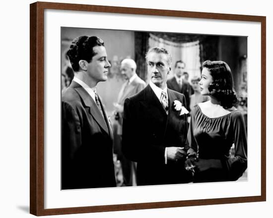 Laura, Dana Andrews, Clifton Webb, Gene Tierney, 1944-null-Framed Photo