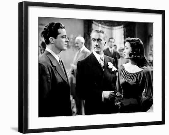 Laura, Dana Andrews, Clifton Webb, Gene Tierney, 1944-null-Framed Photo