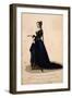 Laura de Noves, Blue Dres-null-Framed Art Print