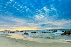 Sunset view of the beach overlooking the ocean, Carmel, California-Laura Grier-Photographic Print