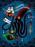 Spooky Cephalopod Chandeliers I-Laura Marr-Art Print