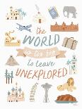 World Traveler Pattern VII-Laura Marshall-Art Print