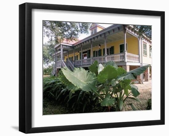 Laura Plantation, on the Edge of the Mississippi, La Vacherie Region, Louisiana, USA-Bruno Barbier-Framed Premium Photographic Print