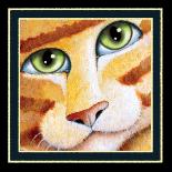 A Cat Never Tells-Trio II-Laura Seeley-Framed Art Print