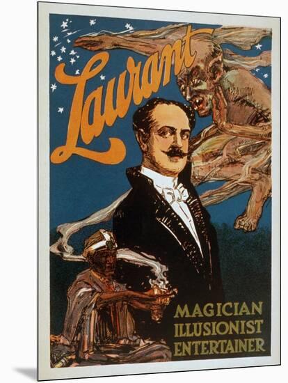 Laurant Magician, Illusionist, Entertainer Magic Poster-Lantern Press-Mounted Art Print