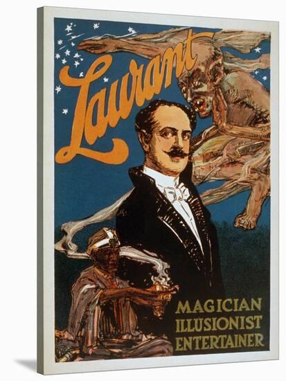 Laurant Magician, Illusionist, Entertainer Magic Poster-Lantern Press-Stretched Canvas