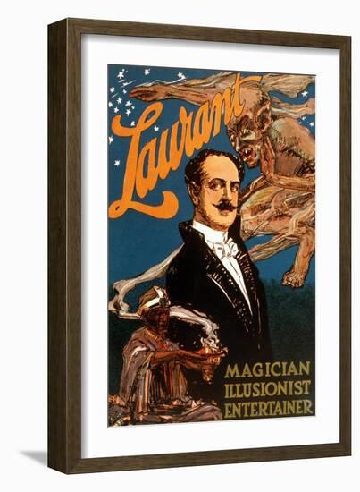 Laurant Magician, Illusionist, Entertainer-null-Framed Art Print