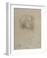 Laure Bellelli, étude pour La famille Bellelli-Edgar Degas-Framed Giclee Print
