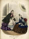 Two Women and a Child in the Latest French Fashions-Laure Noel-Laminated Art Print