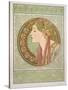 Laurel, 1901-Alphonse Mucha-Stretched Canvas