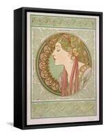 Laurel, 1901-Alphonse Mucha-Framed Stretched Canvas