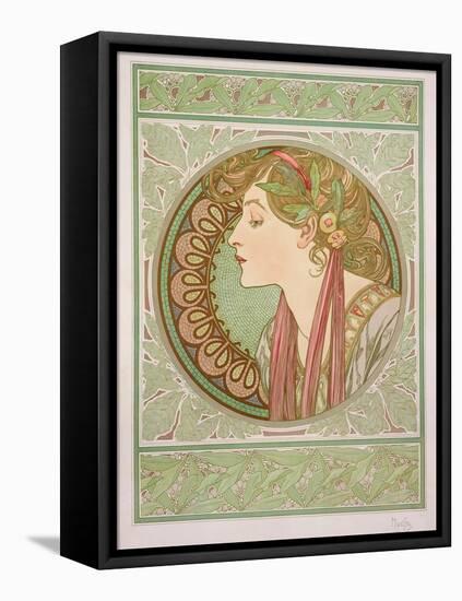 Laurel, 1901-Alphonse Mucha-Framed Stretched Canvas