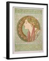 Laurel, 1901-Alphonse Mucha-Framed Giclee Print