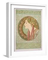 Laurel, 1901-Alphonse Mucha-Framed Giclee Print