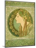 Laurel, 1921-Alphonse Mucha-Mounted Premium Giclee Print