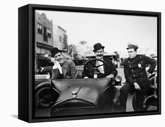 Laurel and Hardy, 1928-null-Framed Stretched Canvas