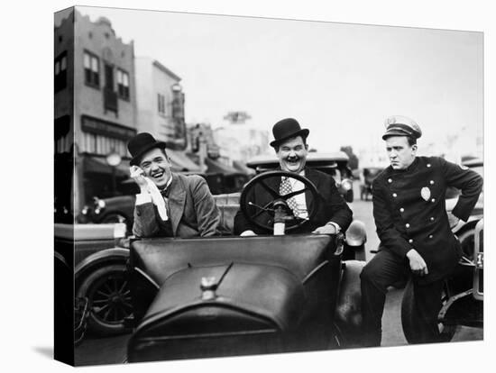 Laurel and Hardy, 1928-null-Stretched Canvas