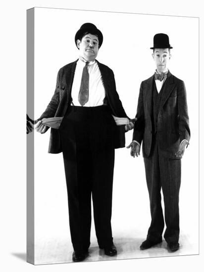 Laurel and Hardy, c.1930s-null-Stretched Canvas