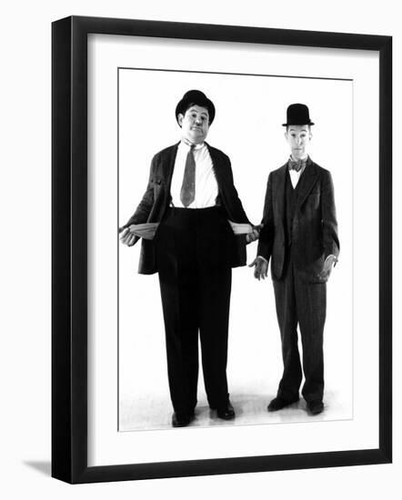 Laurel and Hardy, c.1930s-null-Framed Photo