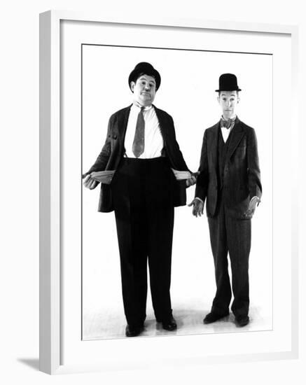 Laurel and Hardy, c.1930s-null-Framed Photo