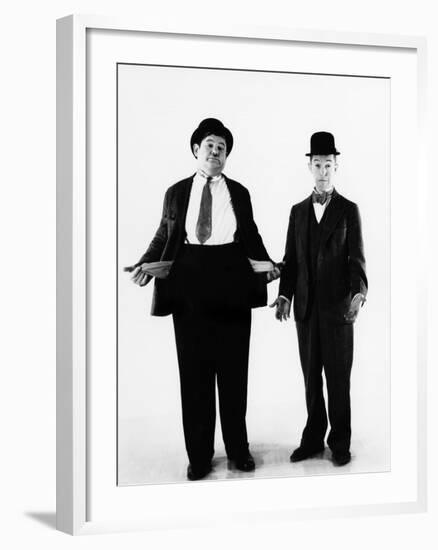 Laurel and Hardy, ca. 1930s-null-Framed Photo