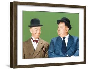Laurel and Hardy (From Left: Stan Laurel, Oliver Hardy), CA Early 1940s-null-Framed Photo