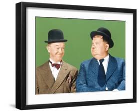 Laurel and Hardy (From Left: Stan Laurel, Oliver Hardy), CA Early 1940s-null-Framed Photo