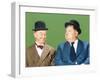 Laurel and Hardy (From Left: Stan Laurel, Oliver Hardy), CA Early 1940s-null-Framed Photo