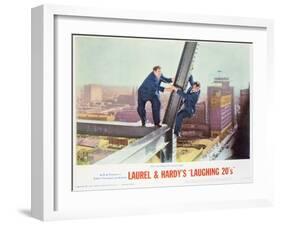 Laurel and Hardy's Laughing 20's - Lobby Card Reproduction-null-Framed Photo