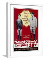 Laurel and Hardy's Laughing 20'S-null-Framed Art Print