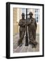 Laurel and Hardy Statue, Coronation Hall, Ulverston, Cumbria, 2009-Peter Thompson-Framed Photographic Print