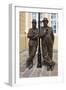 Laurel and Hardy Statue, Coronation Hall, Ulverston, Cumbria, 2009-Peter Thompson-Framed Photographic Print