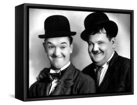 Laurel and Hardy-null-Framed Stretched Canvas