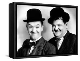 Laurel and Hardy-null-Framed Stretched Canvas