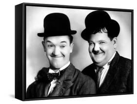 Laurel and Hardy-null-Framed Stretched Canvas