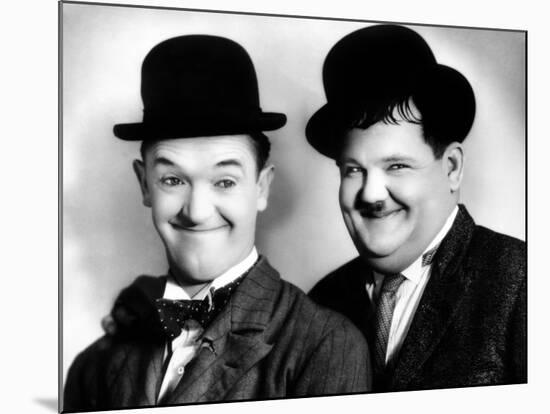 Laurel and Hardy-null-Mounted Photo