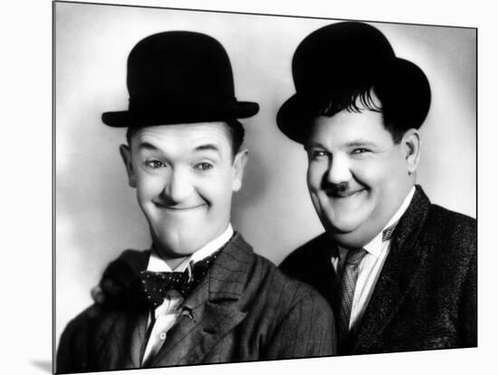 Laurel and Hardy-null-Mounted Photo