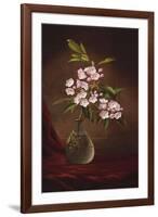 Laurel Blossoms in a Vase-Martin Johnson Heade-Framed Giclee Print