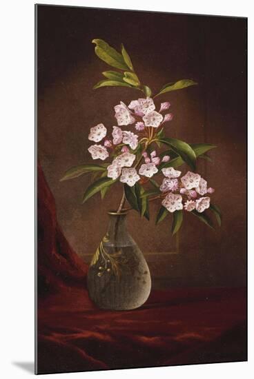 Laurel Blossoms in a Vase-Martin Johnson Heade-Mounted Giclee Print