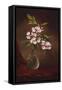 Laurel Blossoms in a Vase-Martin Johnson Heade-Framed Stretched Canvas