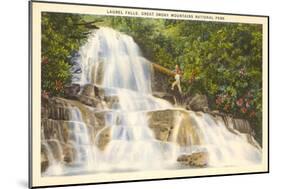 Laurel Falls, Great Smoky Mountains-null-Mounted Art Print
